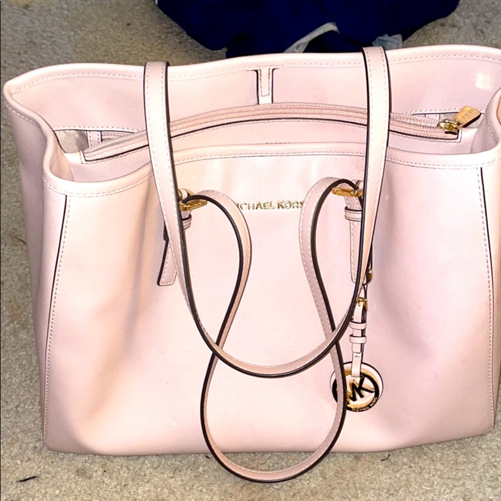 Michael Kors pink tote bag